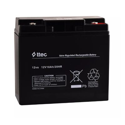 Ttec 12V 18Ah Base Bakımsız Kuru Akü - Elektrikli Bisiklet Aküsü-Üretim Yılı 2025 - ttec