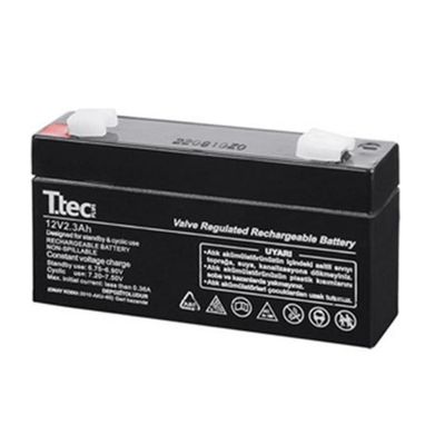 Ttec 12V 2.3AH Ölçüm Cihazları, Medikal Cihazlar, Oyuncak, Hırdavat Cihazları Bakımsız Kuru Akü 12 Volt 2.3 Amper - 1