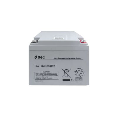 Ttec 12V 26Ah Bakımsız Kuru Akü-Üretim Yılı 2025 - ttec