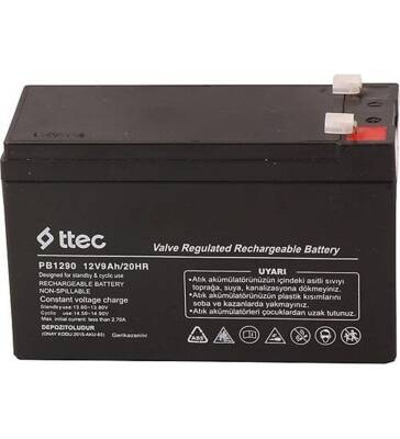 Ttec 12V 9Ah UPS Uyumlu Akü 2025 Üretim - 2