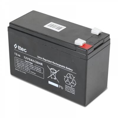 Ttec 12V 9Ah UPS Uyumlu Akü 2025 Üretim - 3