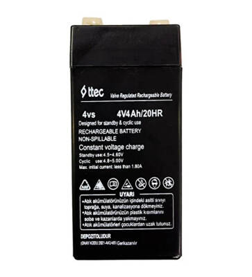 Ttec 4V 4AH Bakımsız Kuru Akü - 1