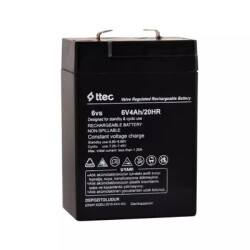 Ttec 6 Volt 4 Amper Alarm/Güvenlik Sistemi için Bakımsız Kuru Akü - ttec