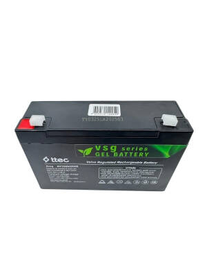 Ttec 6V 12A Jel Akü Bakım Gerektirmeyen Uzun Ömürlü Akü - 2