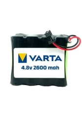 Vargem Kumandalı Uyumlu 4.8v 2600mah Varta Pilli Oyuncak Araba Pili Siyah Soket - BataryaBank