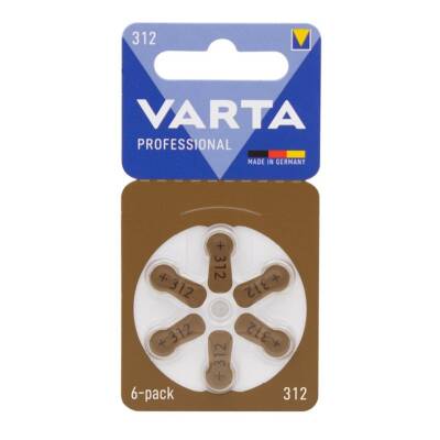 Varta 312 Numara Kulaklık İşitme Cihazı Pili (6'lı Paket) - 1