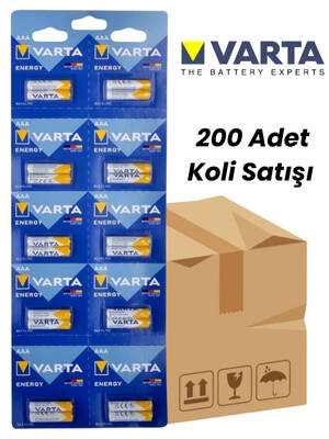 Varta 4103229482 Energy AAA Alkalin İnce Pil 200'lü Koli Satış - 1