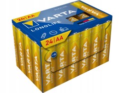 Varta 4106 Longlife Alkalin AA Kalem Pil 24’lü Paket (Made in Germany) - Varta