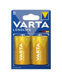 Varta 4120 Longlife Alkalin D Büyük Boy Pil 2li Blister - 1