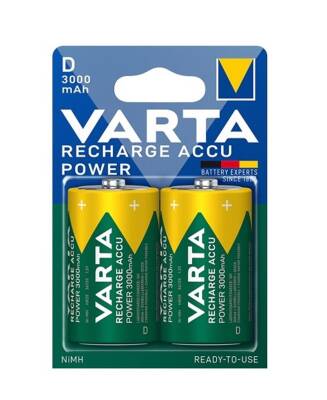 Varta 56720 Power 3000mAh D Şarj Edilebilir Büyük Pil 2li Blister - 1