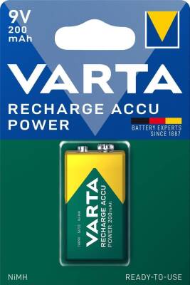 Varta 9v 200mah Şarj Edilebilir Kare Pil - 1