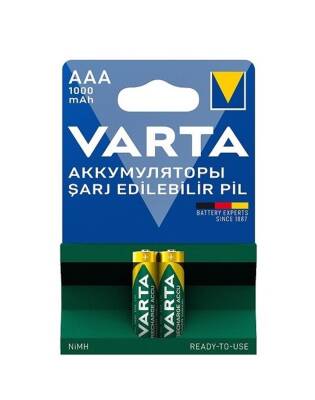 Varta 5703 AAA 1000mah Şarjlı İnce Pil 2li Blister Ambalaj - 1