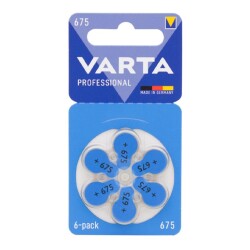 Varta 675 Numara Kulaklık İşitme Cihazı Pili (6'lı Paket) 