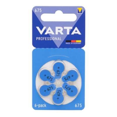 Varta 675 Numara Kulaklık İşitme Cihazı Pili (6'lı Paket) - 1