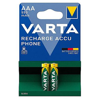  Varta AAA 1.2V 550mAh Ni-MH 2’li Paket Pil - 1