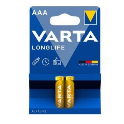 Varta 4103 Longlife AAA İnce Kalem Pil 2'li Paket (Blister) - Varta