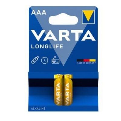 Varta Longlife İnce AAA Alkalin Pil 2 Li - 1