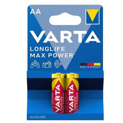 Varta Longlife Max Power Alkalin AA Kalem Pil 2'li Paket - 1