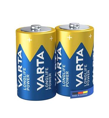 Varta Longlife Power Alkalin Büyük D Boy Pil 2'li Paket - 2