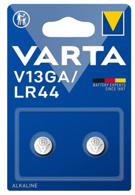 Varta LR44 V13GA AG13 Alkalin Pil 2li Paket - 1