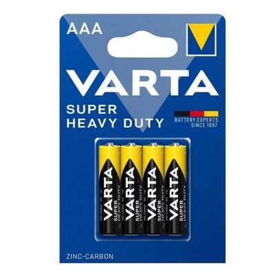 Varta Superlife Manganez AAA İnce Kalem Pil 4'lü Paket - 1