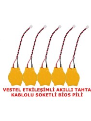 Vestel Etkileşimli Akıllı Tahta Kablolu Soketli Bios Pili 5 Adet - BataryaBank