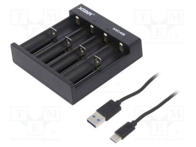 XTAR MC4S Pil Şarj Aleti 4 Slot 18650 21700 Li-ion Akıllı Hızlı Şarj Cihazı USB-C - 2