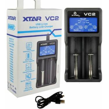 XTAR VC2 Pil Şarj Aleti LCD Ekranlı 18650 26650 Li-ion Akıllı Şarj Cihazı - 1