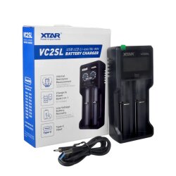 XTAR VC2SL Pil Şarj Aleti – Akıllı LCD Ekranlı Li-ion & Ni-MH Şarj Cihazı - Xtar