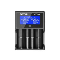 XTAR VC4 LCD Ekranlı Pil Şarj Aleti 4'lü 18650 26650 Li-ion Ni-MH Akıllı Şarj Cihazı - Xtar