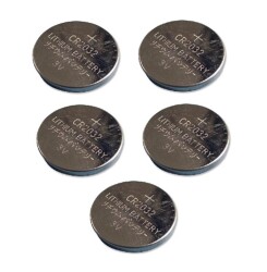 Yale HSA6060 Alarm kumandası için CR2032 3V Lityum Para Pil 5'li Blister - OEM