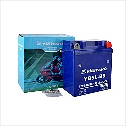 Yiğit Akü YB5L-BS 12V 5Ah MT Serisi Dik Motosiklet Aküsü (MF) Bakım Gerektirmeyen - Yiğit
