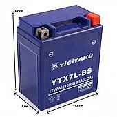 Yiğit Akü YTX7L-BS (MF) 12V 7Ah MT Serisi Dik Motosiklet Aküsü - 2