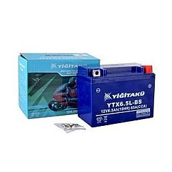 YTX6.5L-BS Yiğit Akü 12V 6.5Ah MT Serisi Yatık Motosiklet Aküsü | Bakımsız ve Güçlü Performans - Yiğit